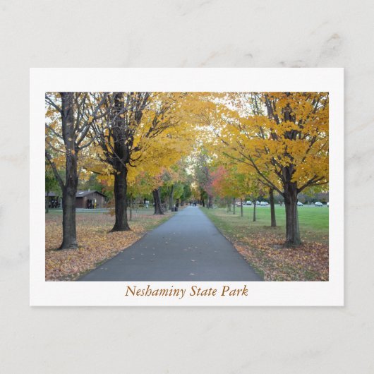 Staat Park Herbst Neshaminy Postkarte (Vorderseite)