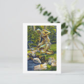 Staat Park Indian Statue Postkarte (Stehend Vorderseite)