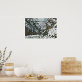 Staat Park Schlucht Hängebrücke Aussicht in Poster (Küche)