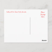 Staat Park Tal, Nevada Postcard Postkarte (Rückseite)