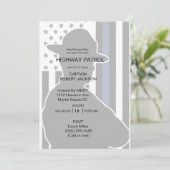 Staat-Patrol-Party Einladung (Stehend Vorderseite)