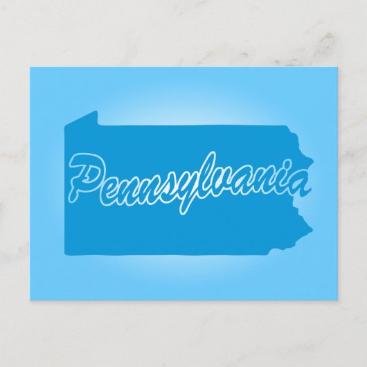 Staat Pennsylvania Postkarte (Vorderseite)