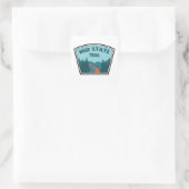 Staat Pennsylvania Quadratischer Aufkleber (Tasche)