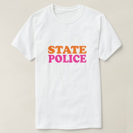 Staat-Polizei in Massachusetts T-Shirt (Design vorne)