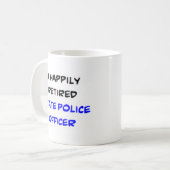 Staat-Polizeibeamte in Rente Kaffeetasse (Vorderseite Links)
