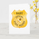 Staat Pooper Babydusche Karte (Gelbe Blume)