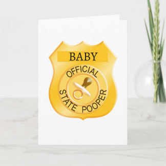 Staat Pooper Babydusche Karte