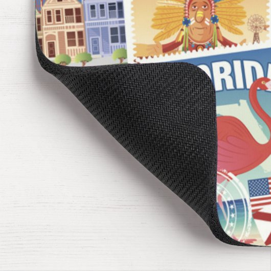 Staat-Porto-Briefmarken Mousepad (Ecke)