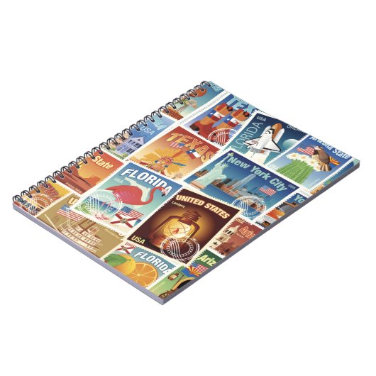 Staat-Porto-Briefmarken Notizblock (Linke Seite)