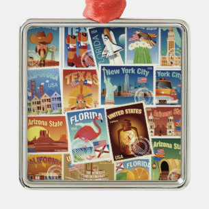 Staat-Porto-Briefmarken Ornament Aus Metall