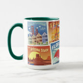 Staat-Porto-Briefmarken Tasse (Links)