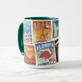 Staat-Porto-Briefmarken Tasse (Vorderseite Links)