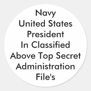 Staat-Präsident Runder Aufkleber