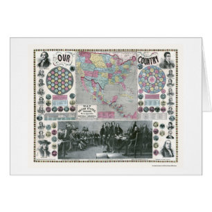 Staat-Präsidenten Map - 1859