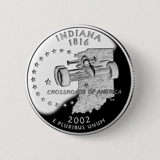 Staat Quarter of Indiana Reverse Side Imitats Button (Vorderseite)