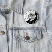Staat Quarter of Indiana Reverse Side Imitats Button (Beispiel)