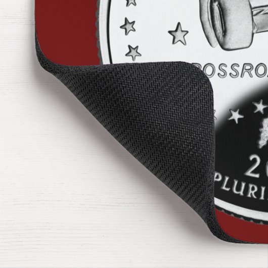 Staat Quarter of Indiana Reverse Side Imitats Mousepad (Ecke)