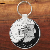 Staat Quarter of Indiana Reverse Side Imitats Schlüsselanhänger (Vorderseite)