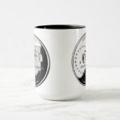 Staat Quarter of Indiana Reverse Side Imitats Tasse (Zentrum)