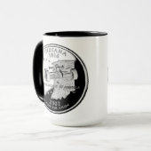 Staat Quarter of Indiana Reverse Side Imitats Tasse (Vorderseite Links)