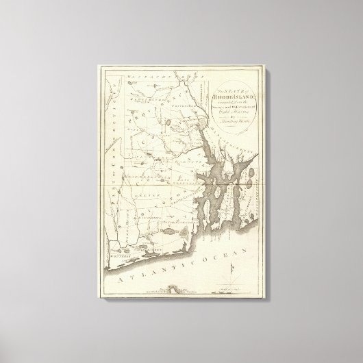 Staat Rhode Island 2 Leinwanddruck (Vorderseite)