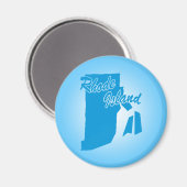Staat Rhode Island Magnet (Vorderseite/Rückseite)