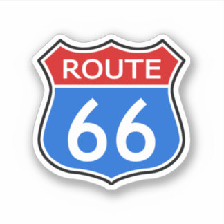 Staat Route 66 Reisen Aufkleber