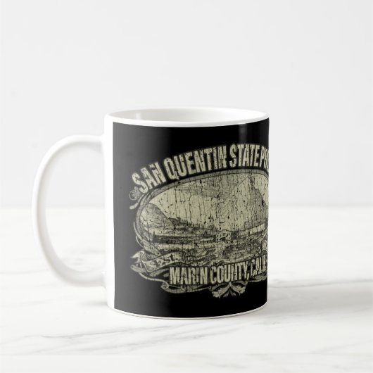 Staat San Quentin Gefangenschaft 1852 Kaffeetasse (Links)