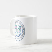 Staat Siegel Connecticut, USA Kaffeetasse (Vorderseite Links)