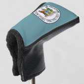 Staat Siegel Delaware Golf Headcover (3/4 Vorderseite)