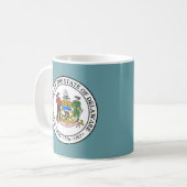 Staat Siegel Delaware Kaffeetasse (Vorderseite Links)