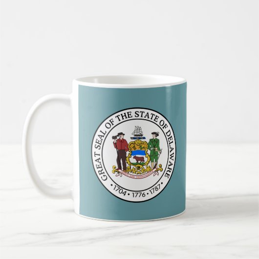 Staat Siegel Delaware Kaffeetasse (Links)