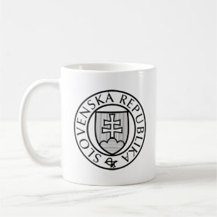 Staat Siegel der Slowakei Kaffeetasse
