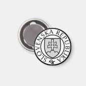 Staat Siegel der Slowakei Magnet (Vorderseite/Rückseite)