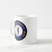 Staat Siegel Kentucky Kaffeetasse (Vorderseite Links)