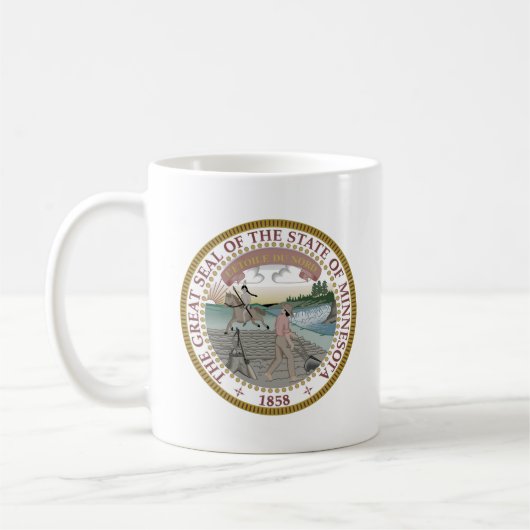Staat Siegel Minnesota Kaffeetasse (Links)