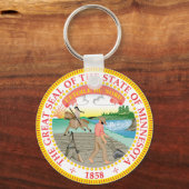 Staat Siegel Minnesota Schlüsselanhänger (Vorderseite)