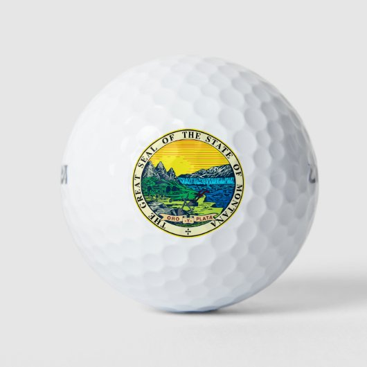 Staat Siegel Montana (USA) Golfball (Vorderseite)