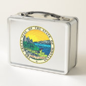 Staat Siegel Montana (USA) Metall Brotdose (Rückseite)