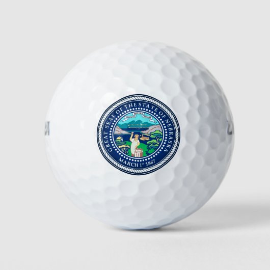 Staat Siegel Nebraska Golfball (Vorderseite)