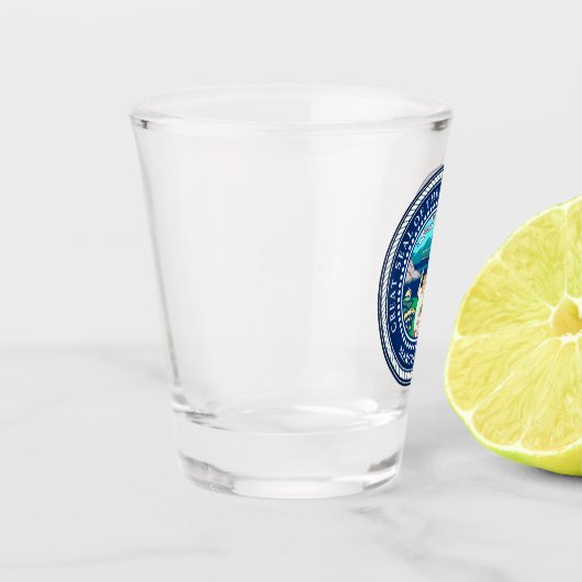 Staat Siegel Nebraska Schnapsglas (Links)