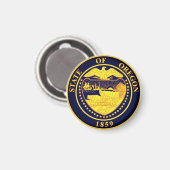 Staat Siegel Oregon Magnet (Vorderseite/Rückseite)