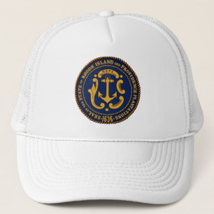 Staat Siegel Rhode Island Truckerkappe