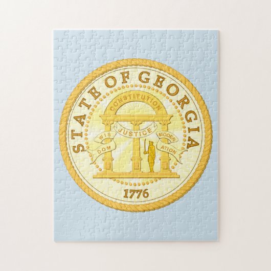 Staat Siegel von Georgien. Jigsaw Puzzle (Vertikal)