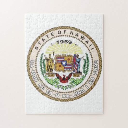 Staat Siegel von Hawaii. Jigsaw Puzzle (Vertikal)
