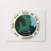 Staat Siegel von Indiana. Puzzle (Horizontal)