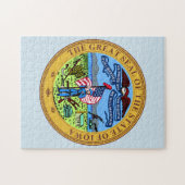 Staat Siegel von Iowa. Puzzle (Horizontal)