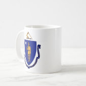 Staat Siegel von Massachusetts Kaffeetasse (Vorderseite Links)