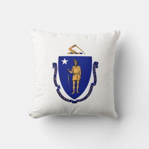 Staat Siegel von Massachusetts Kissen