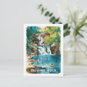 Staat Slide Rock Postkarte (Stehend Vorderseite)